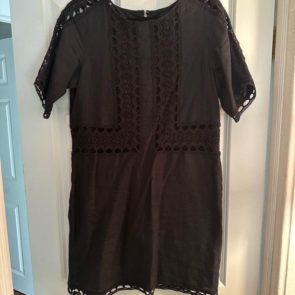 Ann Taylor Black Lace Dress